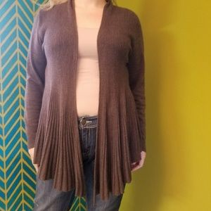 Debbie Morgan Open Front Waterfall Sweater